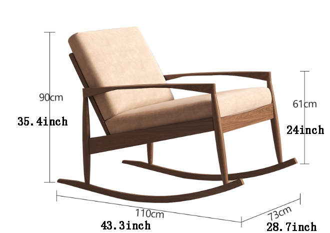 Elegant Timber Rocking Lounge
