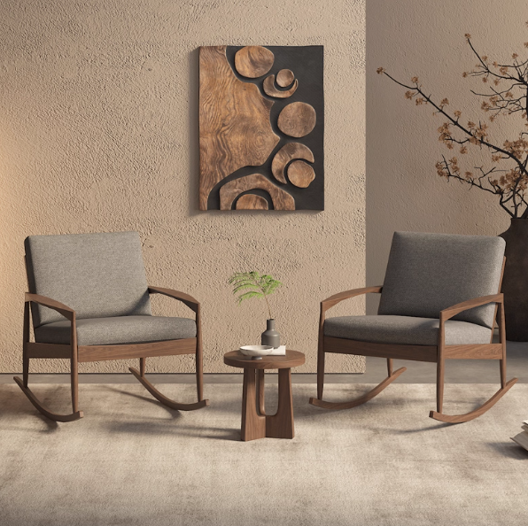 Elegant Timber Rocking Lounge