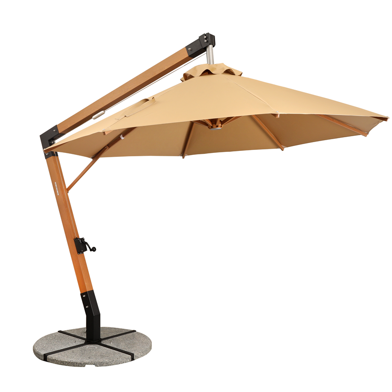 Columbian Style Overhang Marble Base Umbrella