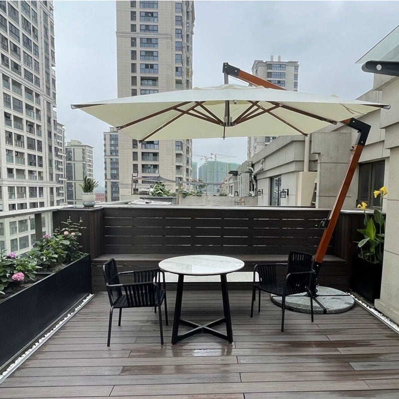Columbian Style Overhang Marble Base Umbrella