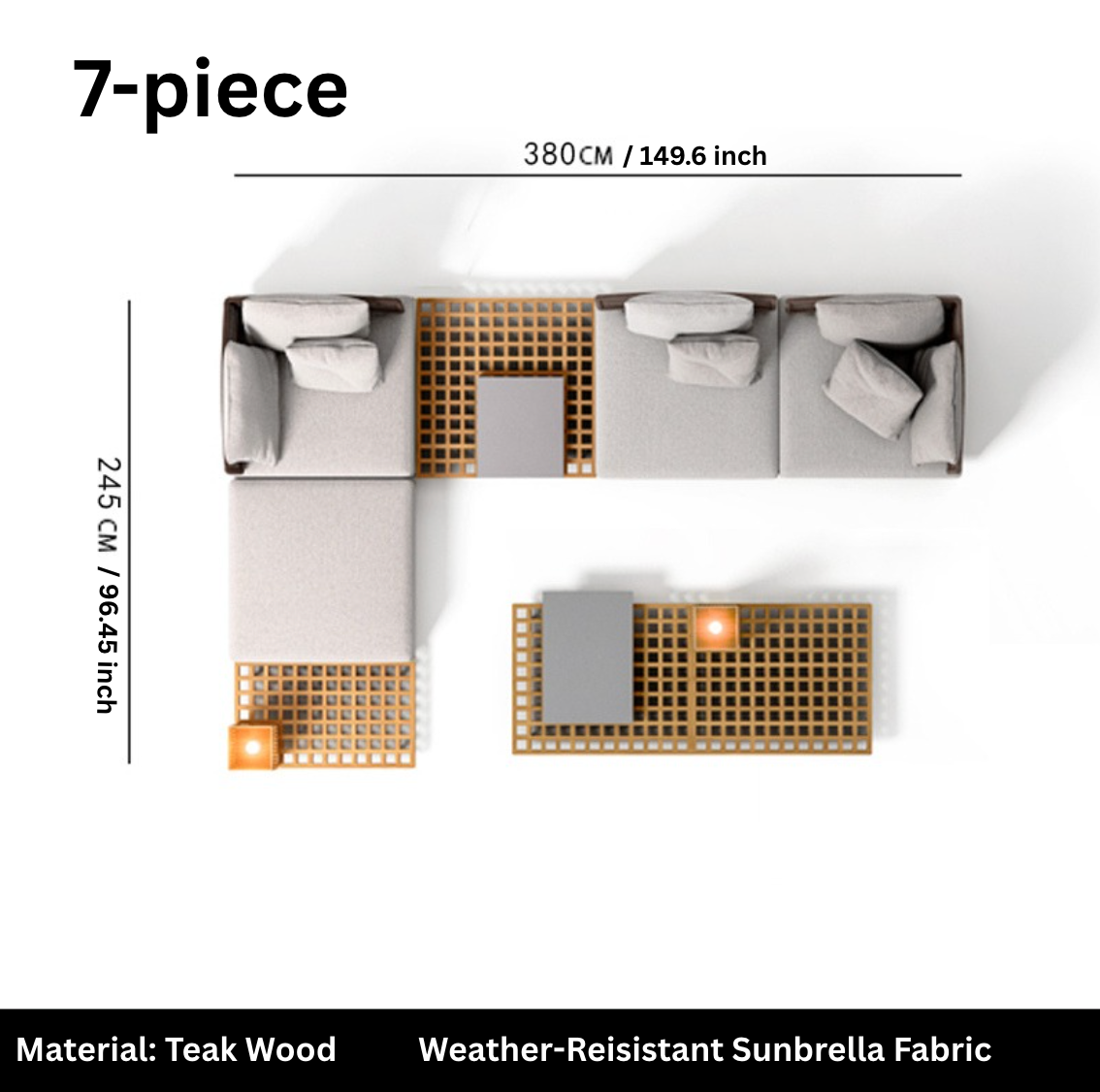 Saturn - Modular Sunbrella Fabric Set