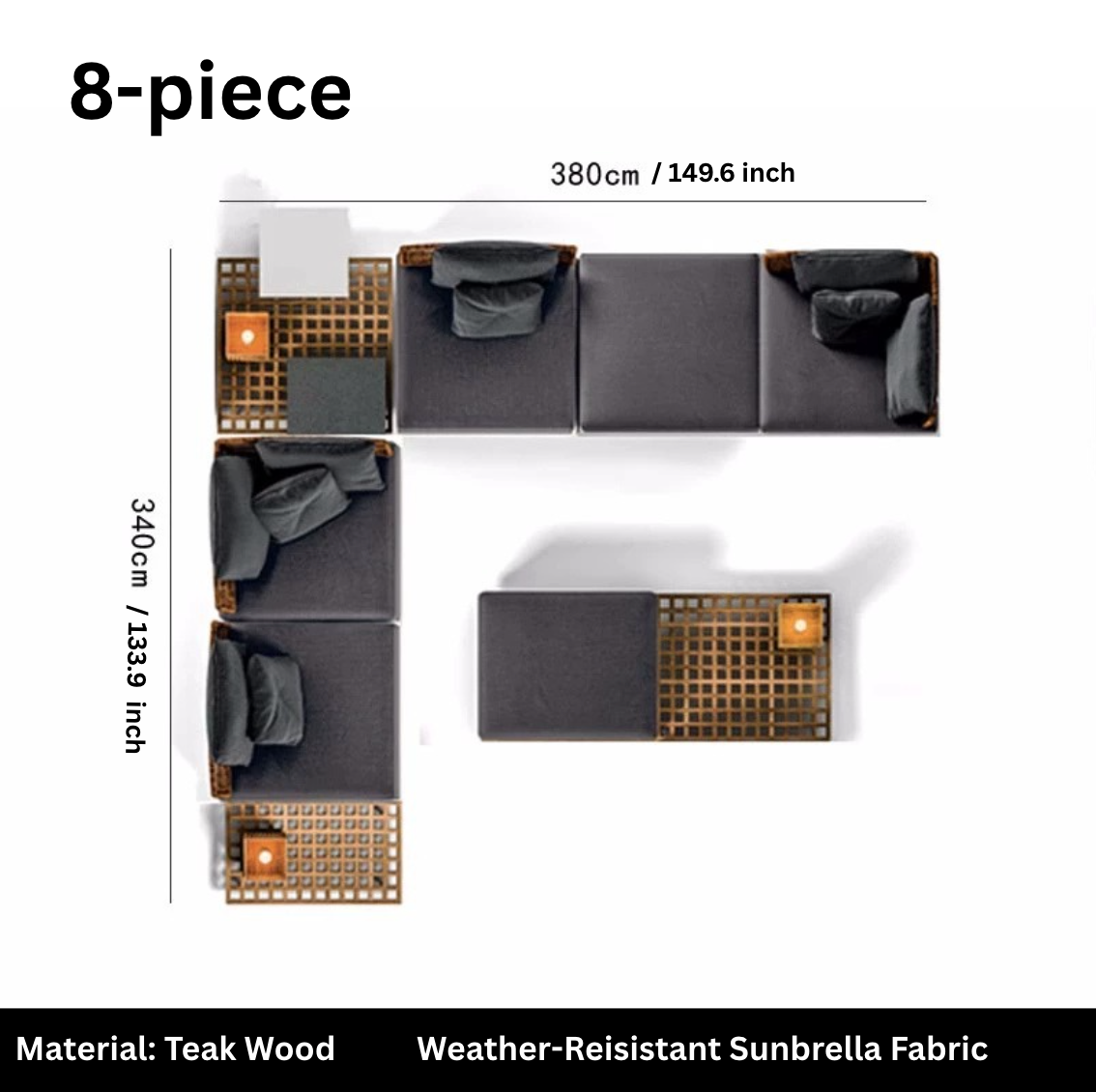 Saturn - Modular Sunbrella Fabric Set