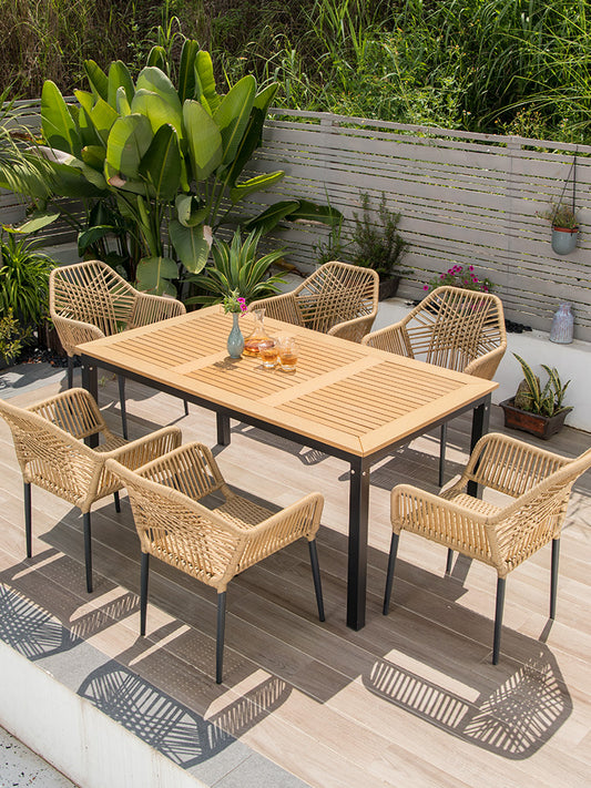 Wooden Outdoor Table Set